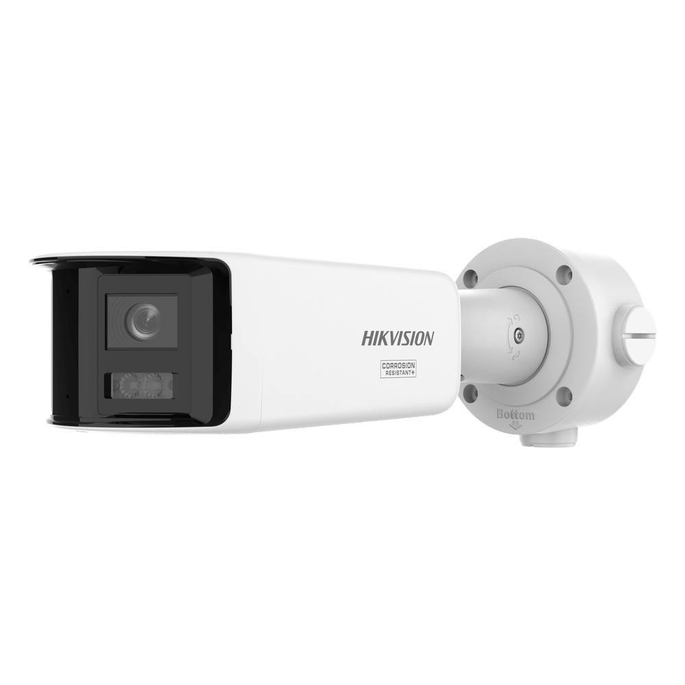 HIKVISION - DS-2CD3T167G3P-LIHSUY/SL - [ PROTECCIÓN ACTIVA ] Bala IP Panorámica 8 Megapixel / 180° / Lente 4 mm / Imagen a Color 24/7 / PoE / WDR 130° / IP67 / ACUSENSE /