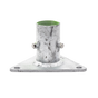 Base Triangular para Mástil de 1" a 2" con Opresores. Galvanizado p...