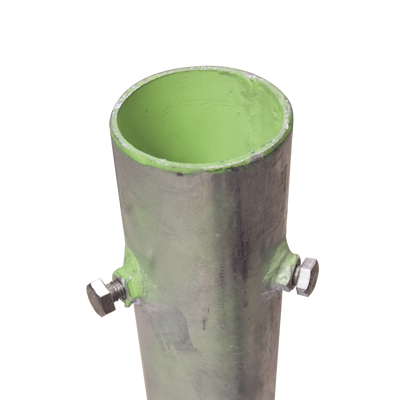 Base para Mástil Hasta 2" con Opresores, Base de 50 x 50 cm y Tubo de 80 cm Ced. 30. Galv. Inmersión. SYSCOM TOWERS - Vista 3