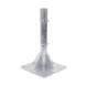 Base para Mástil Hasta 2" con Opresores, Base de 50 x 50 cm y Tubo de 80 cm Ced. 30. Galv. Inmersión. - SYSCOM TOWERS