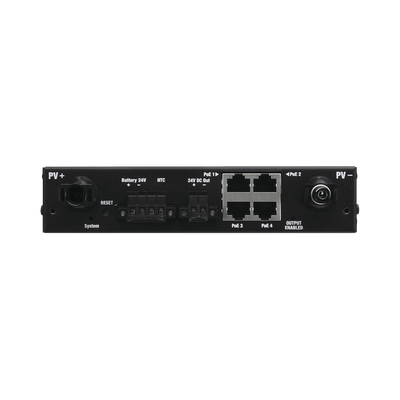 Controlador de carga MPPT SunMax SolarPoint 24V 7A para interior con switch PoE pasivo 24V integrado para alimentar equipo...