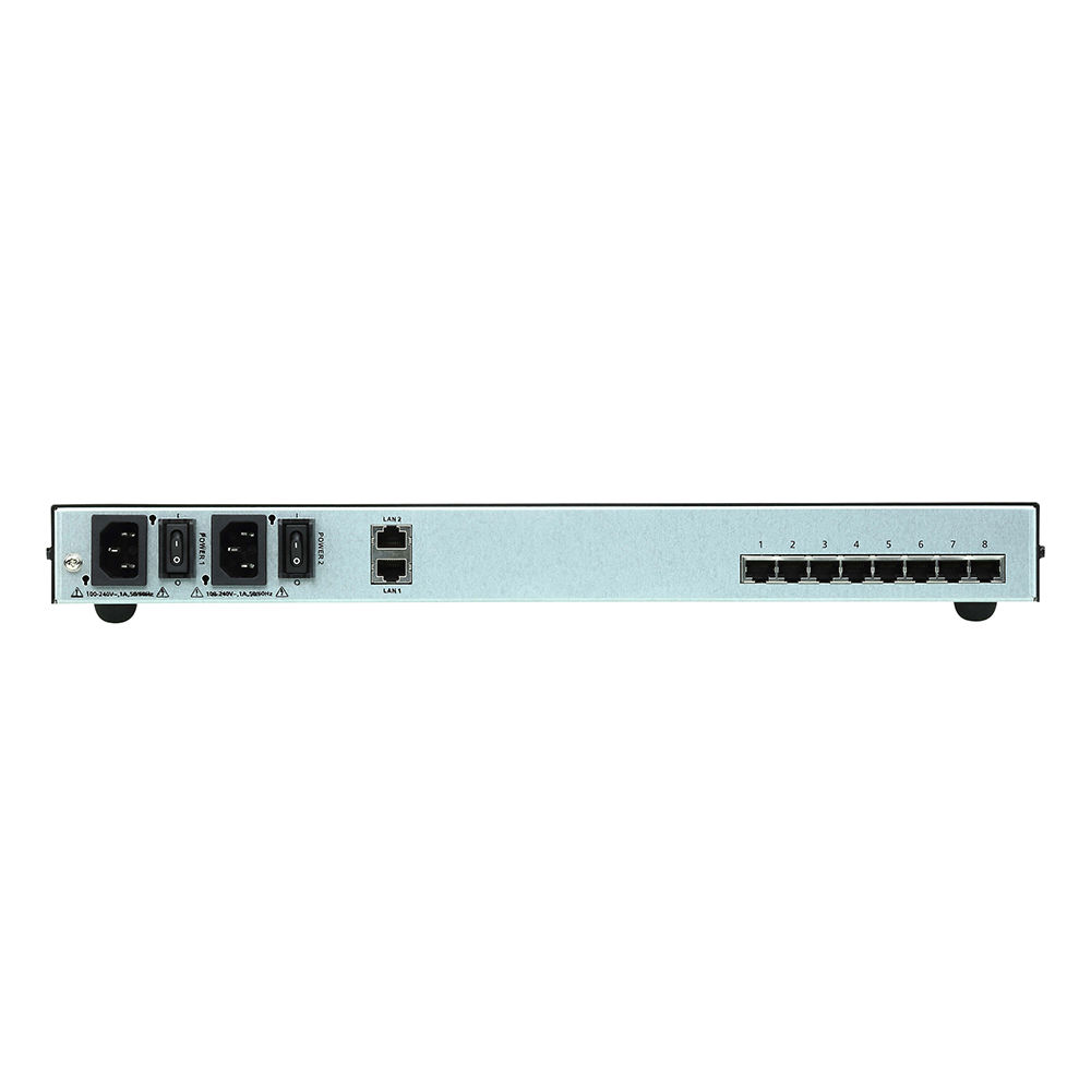 Servidor de consola serie por IP / 8 puertos / Redundancia de alimentación y red / TLS 1.2 / RSA 2048 bits | SIERRA STORE