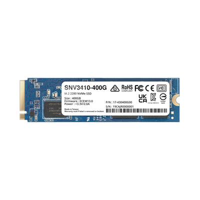 SSD NVMe M.2 SNV3410/3510 | SSD 400GB | Alto Rendimiento 400000 IOPS Lectura | 70000 IOPS Escritura | Resistencia 1022 TBW...