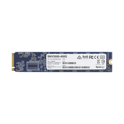 SSD 400GB NVMe M.2 22110, diseñada para Synology NAS con ranuras M.2 integradas - SYNOLOGY