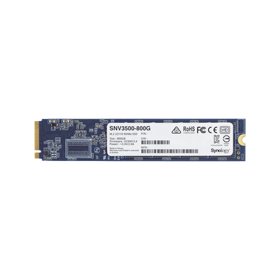 SSD 800GB NVMe M.2 22110, diseñada para Synology NAS con ranuras M.2 integradas - SYNOLOGY