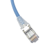 Patch Cord Skinny Cat6A Blindado S/FTP, 2.13 Metros (7 Pies), Diámetro Reducido 28 AWG, Color Azul SIEMON - Vista 4