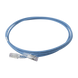 Patch Cord Skinny Cat6A Blindado S/FTP, 2.13 Metros (7 Pies), Diámetro Reducido 28 AWG, Color Azul - SIEMON