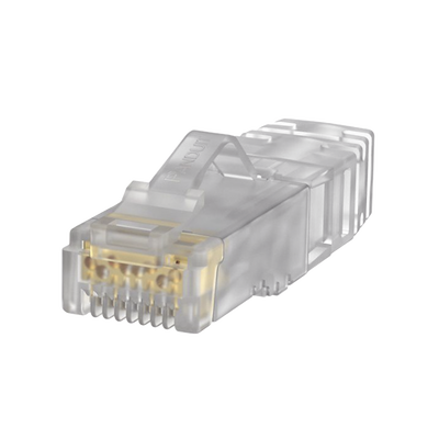 Plug RJ45 Cat6A, Para Cable UTP de Calibre 23-24 AWG, Chapado en Oro de 50 Micras, Paquete de 100 Piezas - PANDUIT