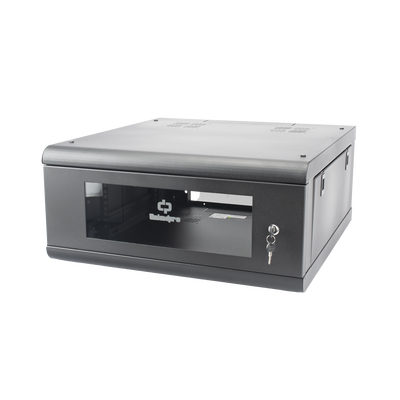 Gabinete de Pared con Puerta de Cristal Templado, 635mm de Profundidad, 4U Rack de 19'', Acero Reforzado LINKEDPRO - Vista 3