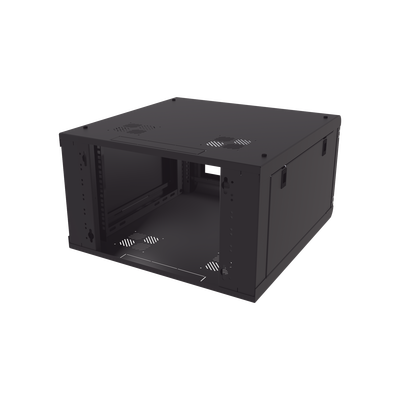 Gabinete de Pared con Puerta de Cristal Templado, 635 mm de Profundidad, 6U Rack de 19 in, Acero Reforzado LINKEDPRO - Vis...
