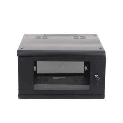 Gabinete de Pared con Puerta de Cristal Templado, 635 mm de Profundidad, 6U Rack de 19 in, Acero Reforzado LINKEDPRO - Vis...