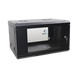 Gabinete de Pared de 6U con Puerta de Cristal Templado, 455 mm de Profundidad Total, Rack de 19in, Acero Reforzado Color N...