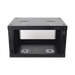 Gabinete de Pared de 6U con Puerta de Cristal Templado, 455 mm de Profundidad Total, Rack de 19in, Acero Reforzado Color N...