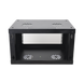 Gabinete de Pared de 6U con Puerta de Cristal Templado, 455 mm de Profundidad Total, Rack de 19in, Acero Reforzado Color N...