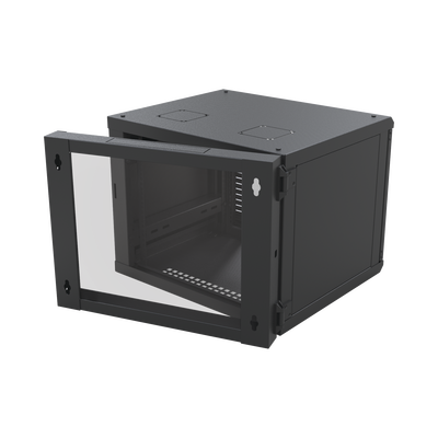 Gabinete Abatible de Pared (Con Marco Trasero) con Rack 19" de 12 Unidades. Ventana de Cristal Templado. LINKEDPRO BY EPCO...