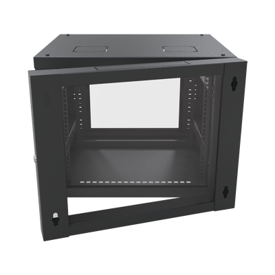 Gabinete Abatible de Pared (Con Marco Trasero) con Rack 19" de 12 Unidades. Ventana de Cristal Templado. LINKEDPRO BY EPCO...