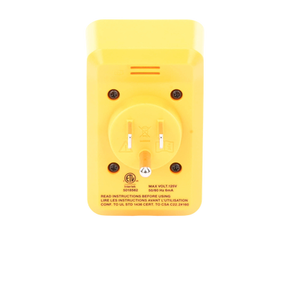 Probador de Tomacorriente Eléctrico Estándar o GFCI con Señal Acústica, Con LEDs de Alto Brillo y Gráfico Incluido Para Ve...