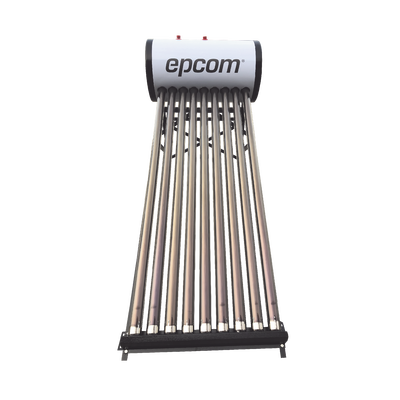 Bóiler Solar de 90L, Baja Presión con 9 Tubos de Vacío de Mayor Resistencia y Termotanque Inoxidable de Grado Alimenticio, Re