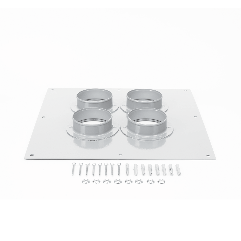 Placa Pasamuros / 4 Botas de 4 Pulgadas / Aluminio Resistente a Corrosión / Diseño Industrial | SIERRA STORE
