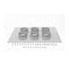 Placa Pasamuro / 6 Botas de 4 Pulgadas / Diseño Industrial / Material Anticorrosivo / Estructura Modular | SIERRA STORE
