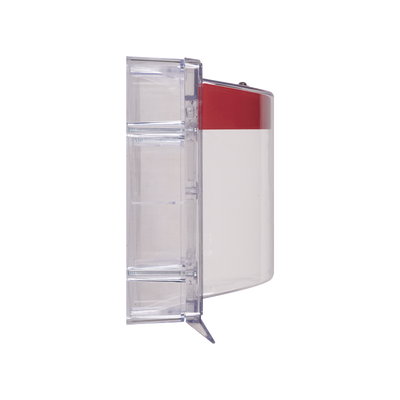Cubierta Protectora Serie Stopper II® De Policarbonato, Con Bocina, Espaciador Transparente, Etiqueta en Español STI - Vis...