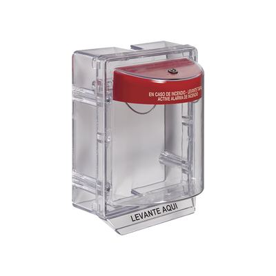 Cubierta Protectora Serie Stopper II® De Policarbonato, Con Bocina, Espaciador Transparente, Etiqueta en Español - STI