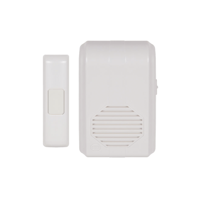 Timbre Inalámbrico Para Puerta Con 10 Tonos, Hasta 150m Linea de Vista, Con Receptor Inalámbrico Incluido, 110Vca - STI