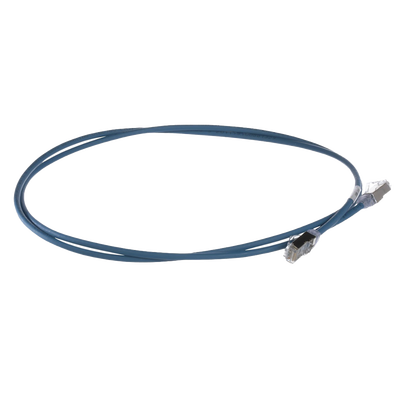 Patch Cord Cat6A, Diametro Reducido 28 AWG, Blindado S/FTP, CM/LS0H, 0.20 Metros (0.66 Pies), Color Azul PANDUIT - Vista 4