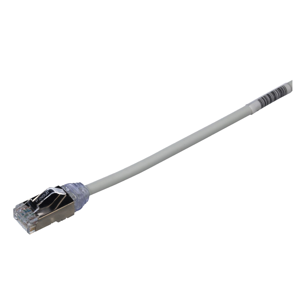 PANDUIT STP28X2MIG - Patch Cord Cat6A / 28 AWG Diámetro Reducido / S/FTP Blindado / CM/LS0H / 2 m (6.56 ft) / Gris | SIERRA STORE