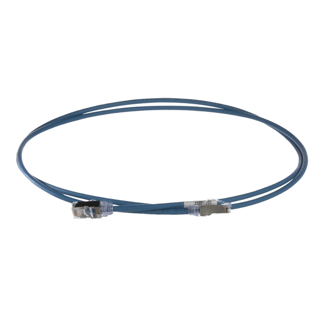 PANDUIT STP28X3MBU - Patch Cord Cat6A / 28 AWG / S/FTP / CM/LS0H / 3 m (9.8 ft) / 500 MHz / PoE Tipo 3 y 4 | SIERRA STORE