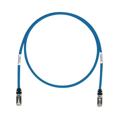 Patch Cord Cat6A, Blindado S/FTP, CM/LS0H, 3.05 Metros (10 Pies), Color Azul - PANDUIT