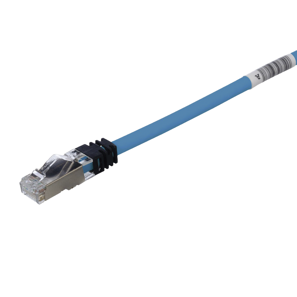 PANDUIT STP6X1MBU - Patch Cord Cat6A / S/FTP Blindado / 26 AWG / 500 MHz / 1 m (3.28 ft) / LS0H / Azul | SIERRA STORE