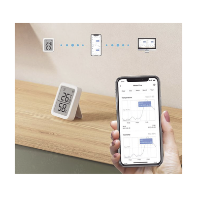 Medidor de temperatura y humedad Datos en pantalla / inalámbrico BLUETOOTH compatible con HUB SwitchBot SWITCHBOT - Vista 5