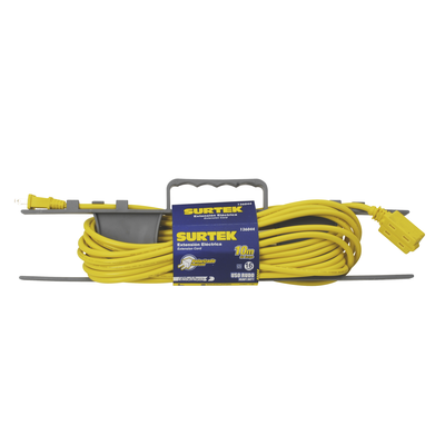 Extensión eléctrica de Uso Rudo 4 metros / 127 V CA 10 A Máximo / Color Amarillo. - SURTEK