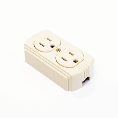 Contacto Dúplex 127 Vca, 15 A Max. Para Sobreponer (Sin perforar la superficie). SURTEK - Vista 2