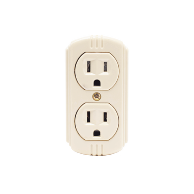 Contacto Dúplex 127 Vca, 15 A Max. Para Sobreponer (Sin perforar la superficie). - SURTEK