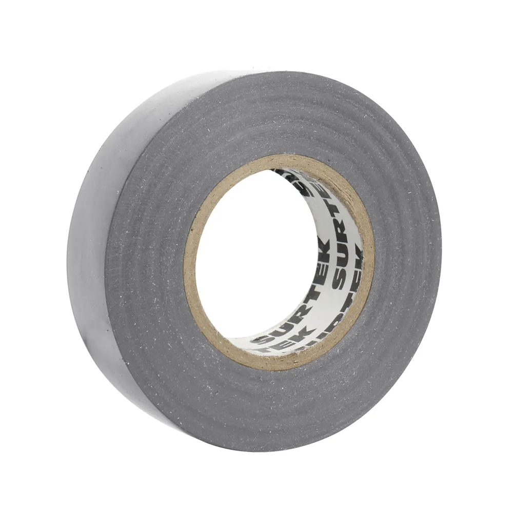 Cinta para aislar color Gris de 19 mm x  18 metros / Fabricada en PVC / Adhesivo acrílico. | SIERRA STORE