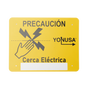 Letrero de PRECAUCION para cercas electrificadas (21.8 x 17 cm) | SIERRA STORE