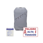 KIT deEnergizador 12,000Volts - .5 Joules / 500 Mts Lineales de Protección / ...