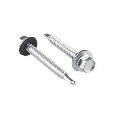 Tornillo - Pija cabeza hexagonal con rondana y punta de broca #14 x 1-1/2", 50 piezas. - SURTEK