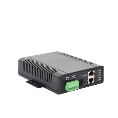 Controlador Solar POE, Entrada 12 Vcc Hasta un Panel Solar de 125 Watts, Salida PoE Pasivo en 24 Vcc Hasta 20 Watts Máximo...