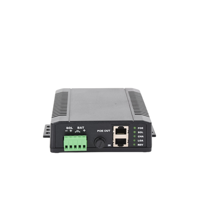Controlador Solar POE, Entrada 12 Vcc Hasta un Panel Solar de 125 Watts, Salida PoE Pasivo en 24 Vcc Hasta 20 Watts Máximo...