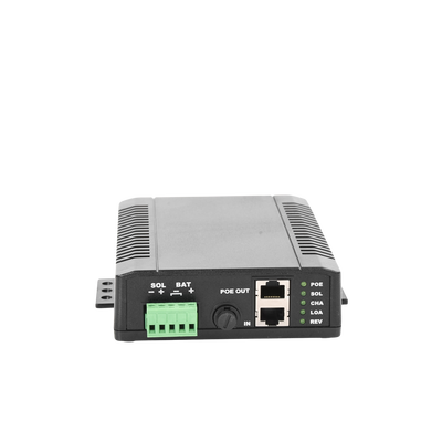 Controlador Solar POE, Entrada 12 Vcc Hasta un Panel Solar de 125 Watts, Salida PoE Pasivo en 48 Vcc Hasta 20 Watts Máximo...