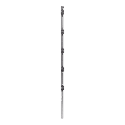 Poste de Paso de 1.2m para Cerca Electrificada.Tubo Galvanizado cal. 18 de 1"Diam. con Tapón y 5 Aisladores Instalados. EP...