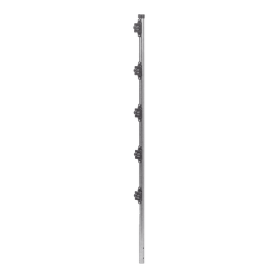 Poste de Paso de 1.2m para Cerca Electrificada.Tubo Galvanizado cal. 18 de 1"Diam. con Tapón y 5 Aisladores Instalados. - ...