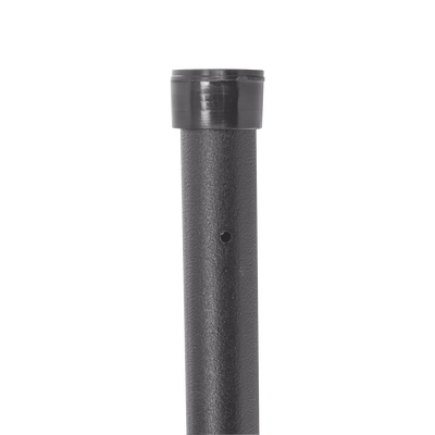 Poste de Esquina Negro de 1.2m para Cerca Electrificada de Tubo Galvanizado cal. 18 de 1"Diam. para 5 Aisladores (No inclu...