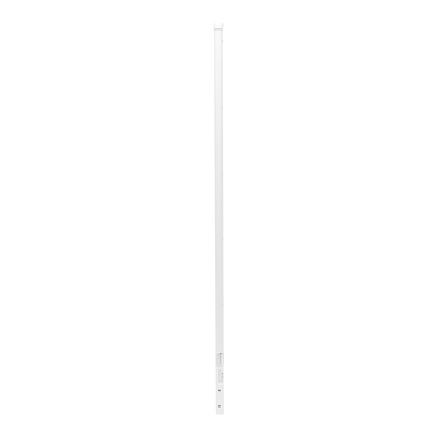 Poste de Esquina Blanco de Acero Galv. de 1.2m para Cerca Electrificada  cal. 18 de 1" Diam. para 5 Aisladores (No incluid...