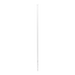 Poste de Esquina Blanco de Acero Galv. de 1.2m para Cerca Electrificada  cal. 18 de 1" Diam. para 5 Aisladores (No incluid...