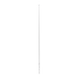 Poste de Esquina Blanco de Acero Galv. de 1.2m para Cerca Electrificada  cal. 18 de 1" Diam. para 5 Aisladores (No incluid...