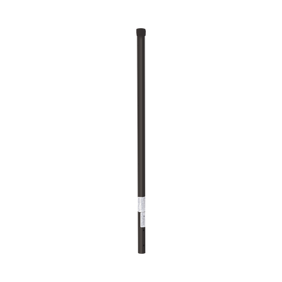 Poste de ESQUINA color Negro para Cerca Electrificada. Tubo Galvanizado cal. 18 de 1" Diam. y 0.8m Alto con Tapón, ideal p...